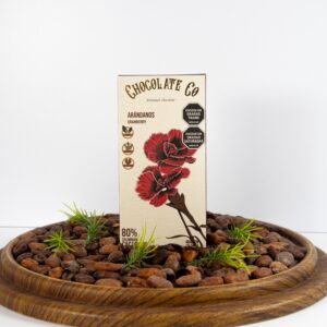 80% Cacao Cranberry Chocolate Bar